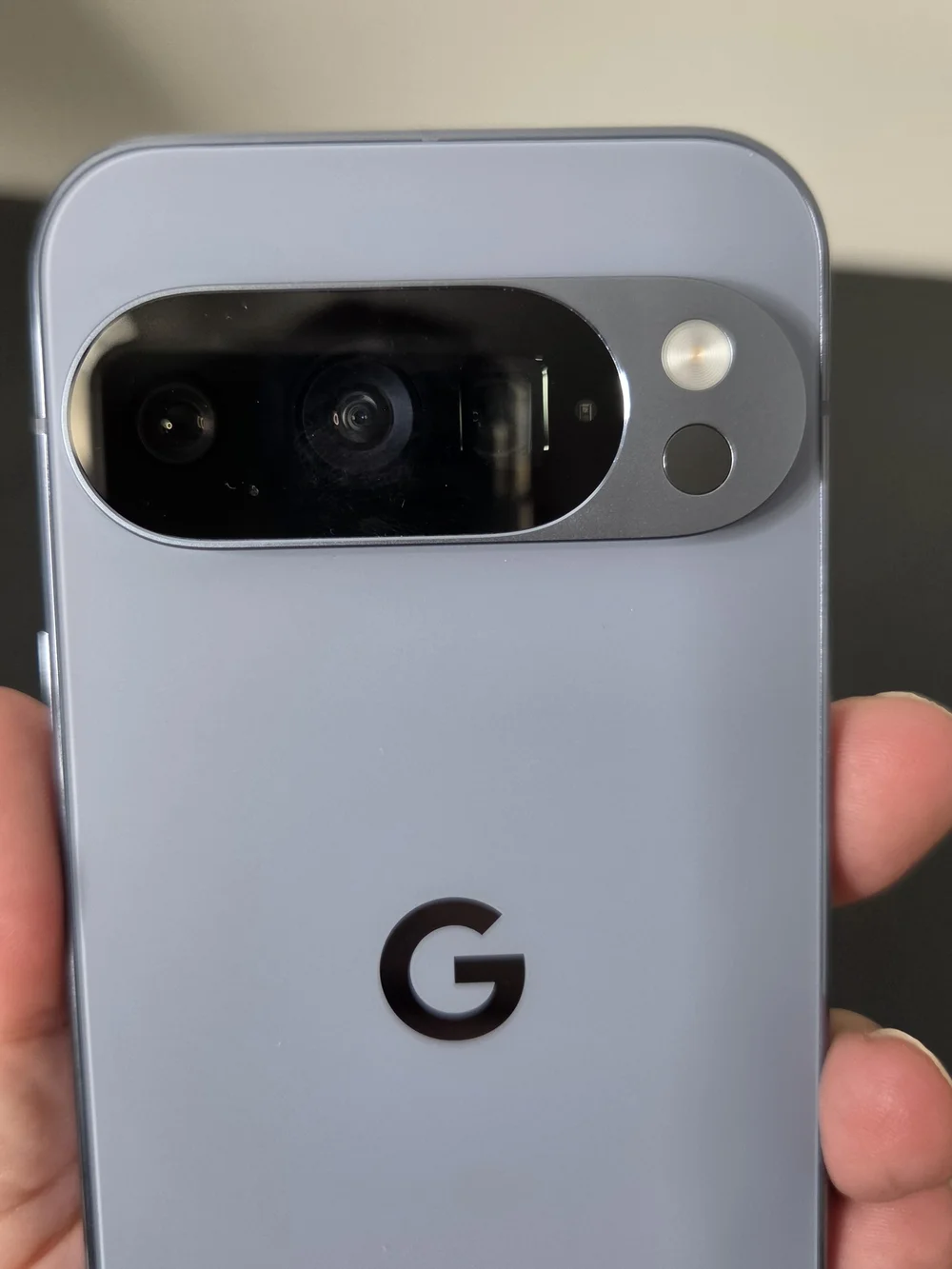 google Pixel 10 Phone Black Front with Silver Frame